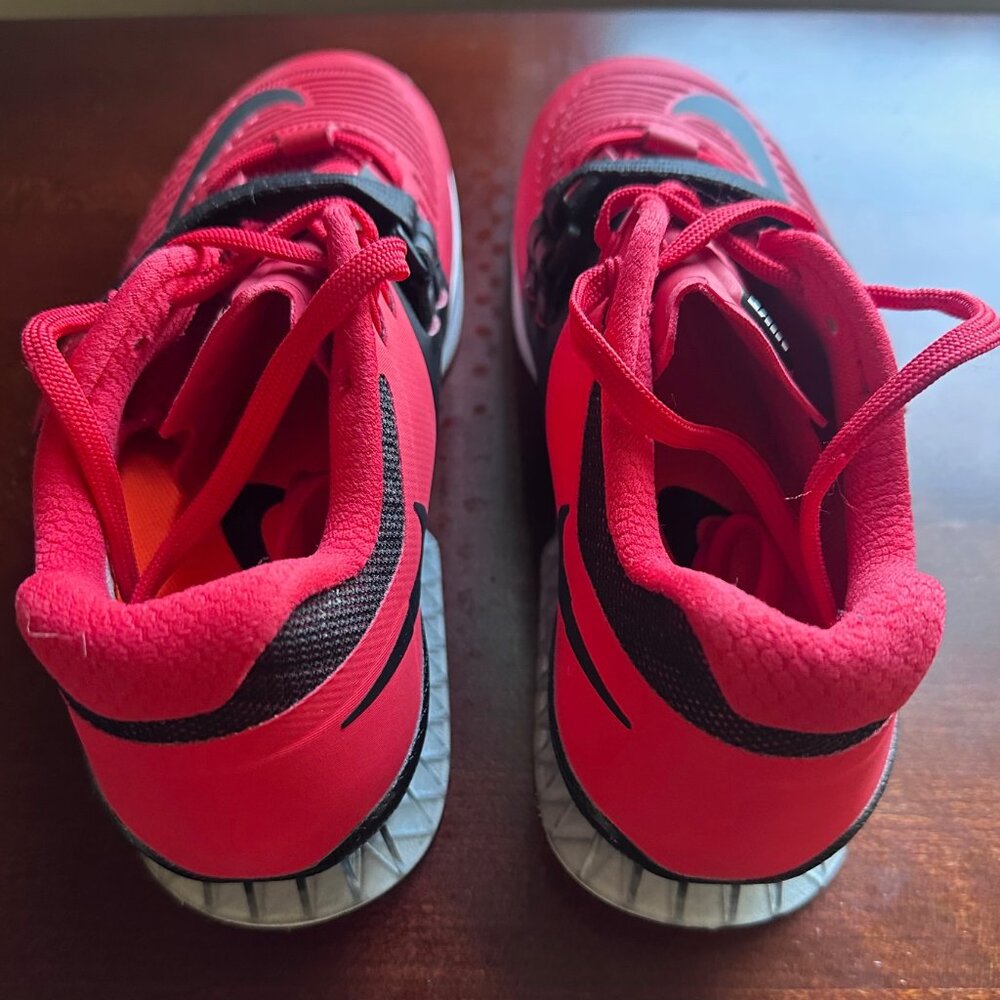 NIKE ROMALEOS 3 WEIGHTLIFTING SHOES Red/Black 852933-603 Size 7.5 *RARE* - Picture 5 of 5